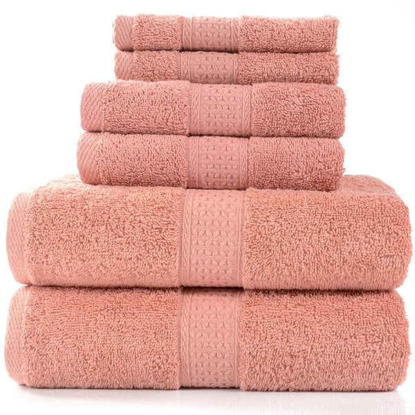 6 Piece Towel Sets Bath Face Hand Ver 12 Towels & Washcloths