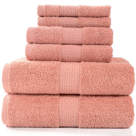 6 Piece Towel Sets Bath Face Hand Ver 12 Towels & Washcloths
