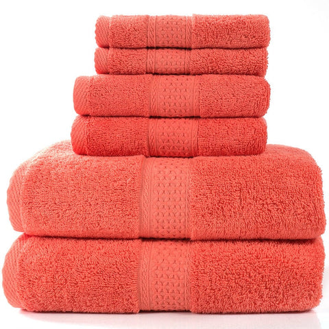 6 Piece Towel Sets Bath Face Hand Ver 11 Towels & Washcloths