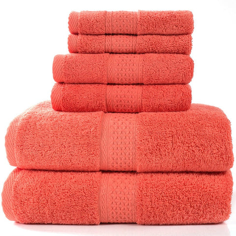 6 Piece Towel Sets Bath Face Hand Ver 11