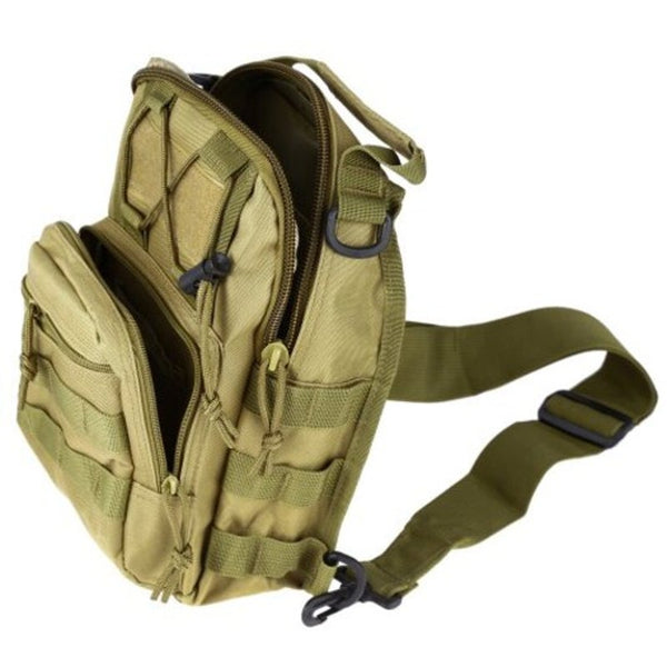 600D Outdoor Sports Bag Shoulder Military Camping Hiking Tactical Backpack Travel Trekking Khaki Other