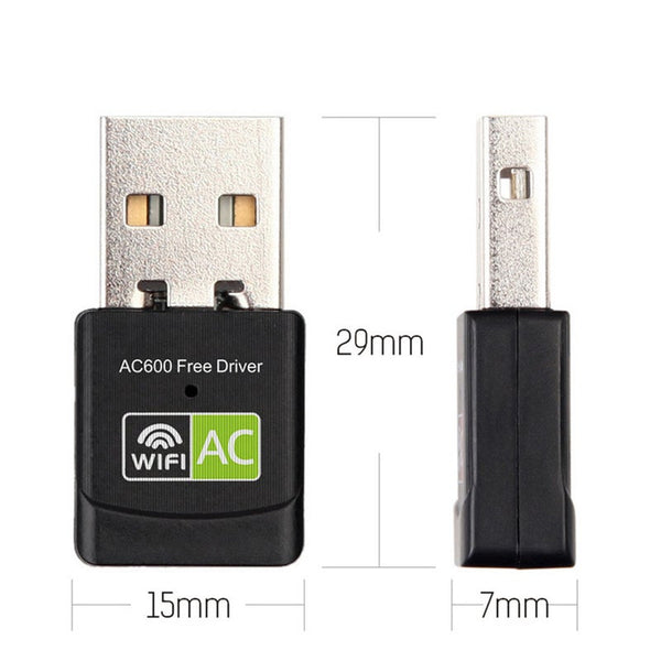 600Mbps Usb Wifi Adapter 2.4Ghz 5Ghz Antenna Dual Band 802.11Bngac Mini Wireless Computer Network Card Receiver Usb Wi Fi Adapters/Dongles