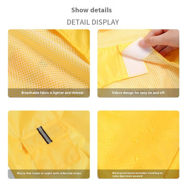 Reflective Large Dog Clothes Windproof Hooded Raincoat For Dogs Clothing Dog Clothing & Shoes