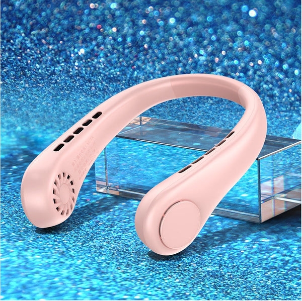 New Mini Neck Fan Portable Bladeless Hanging Rechargeable Air Cooler Summer Sports Fans Portable Fans