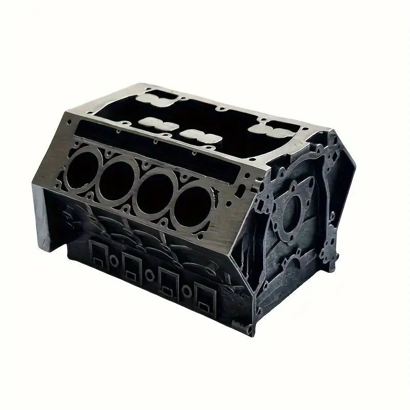 Engine Block Desk Organizer: Modern Art For Desktop/Bookshelf. Holds Business Cards Creative Office Accessory. Other Home Organisation