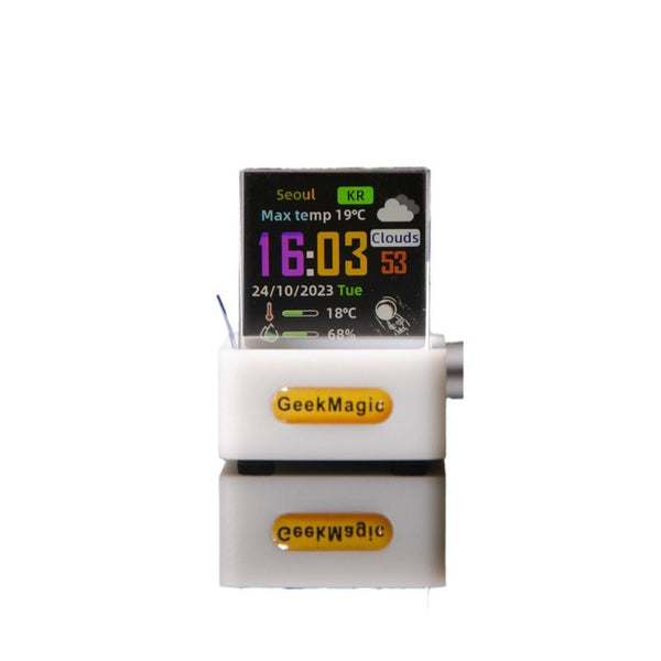 2025 Crystal Cube: Photo Display Holographic Weather Station Clock With Gif Album. Weather Stations