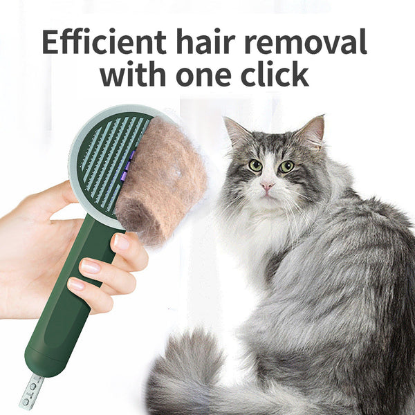 Pet Germicidal Sterilizing Comb Usb Rechargeable Cat Dog Automatic Hair Removal Brush Dog Grooming