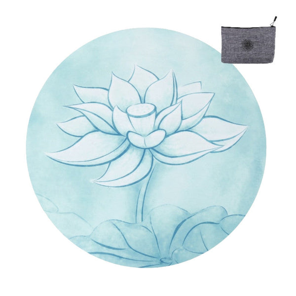 60Cm Round Suede Non Slip Mandala Yoga Meditation Mat Mats & Non Slip Towels