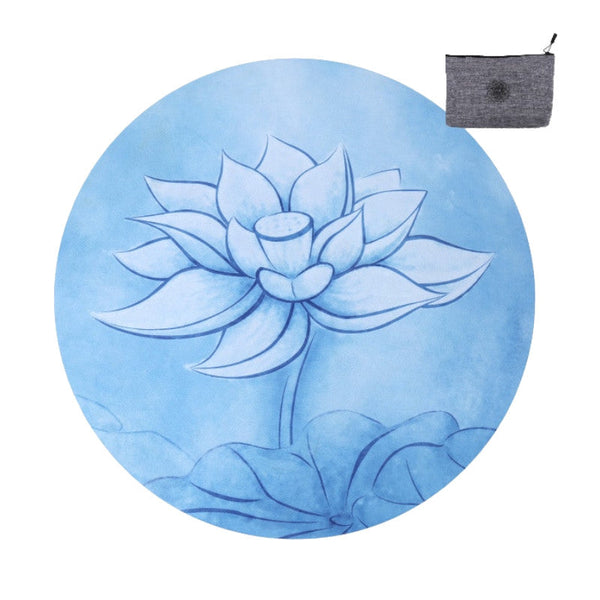 60Cm Round Suede Non Slip Mandala Yoga Meditation Mat Mats & Non Slip Towels