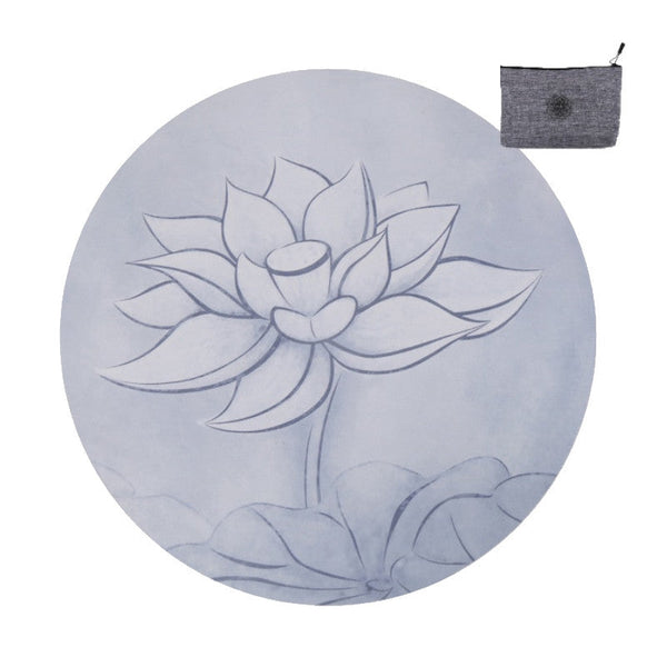 60Cm Round Suede Non Slip Mandala Yoga Meditation Mat Mats & Non Slip Towels