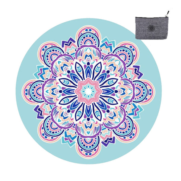 60Cm Round Suede Non Slip Mandala Yoga Meditation Mat Mats & Non Slip Towels