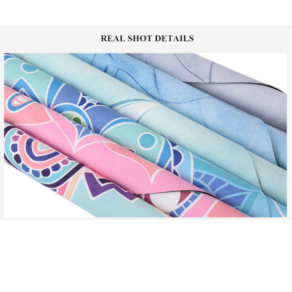 60Cm Round Suede Non Slip Mandala Yoga Meditation Mat Mats & Non Slip Towels