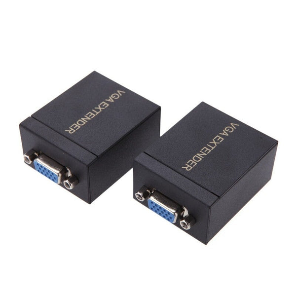 60M Vga Signal To Rj45 Extender Transmitter Receiver Set Single Ethernet Cable Monitor/Av Cables & Adapters