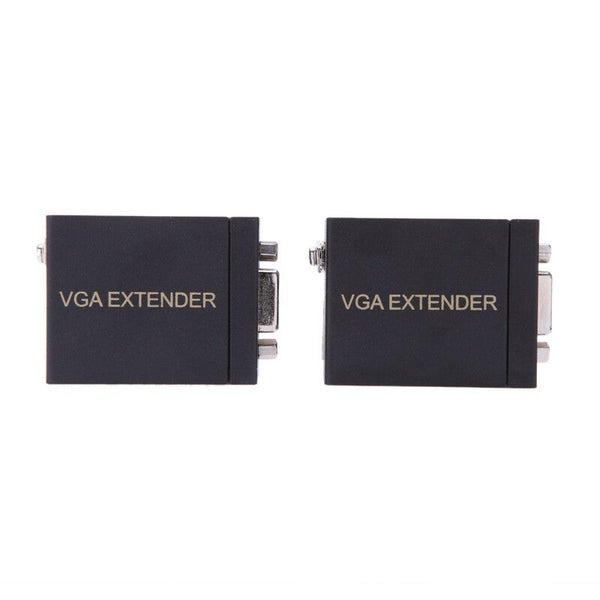 60M Vga Signal To Rj45 Extender Transmitter Receiver Set Single Ethernet Cable Monitor/Av Cables & Adapters