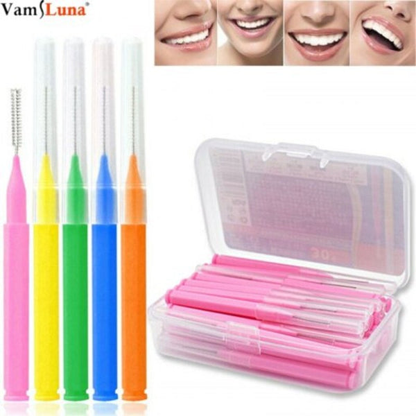 60Pcs 0.6 1.5Mm Interdental Brushes Health Care Tooth Flossing Head 0.6Mm Dental Floss & Flossers