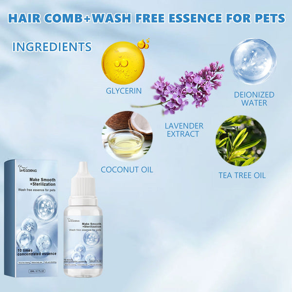 Pet Hair Daily Gentle Cleaning And Scented No Rinse Care Essence For Cats Dogs Dog Grooming