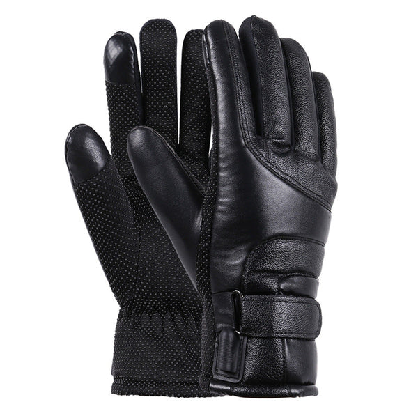Gloves & Mittens Winter Electric Heated Gloves Windproof Cycling Warm Heating Touch Screen Skiing