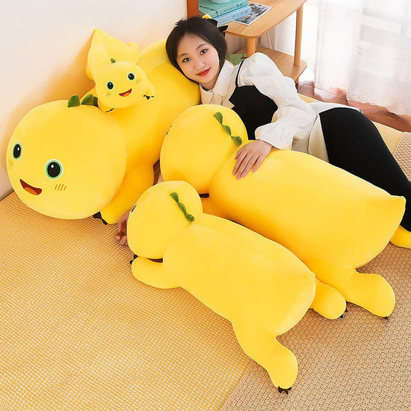 Party Style Milk Dragon Plush Toy Doll Long Bedhead Hugging Sleeping Plush Toys