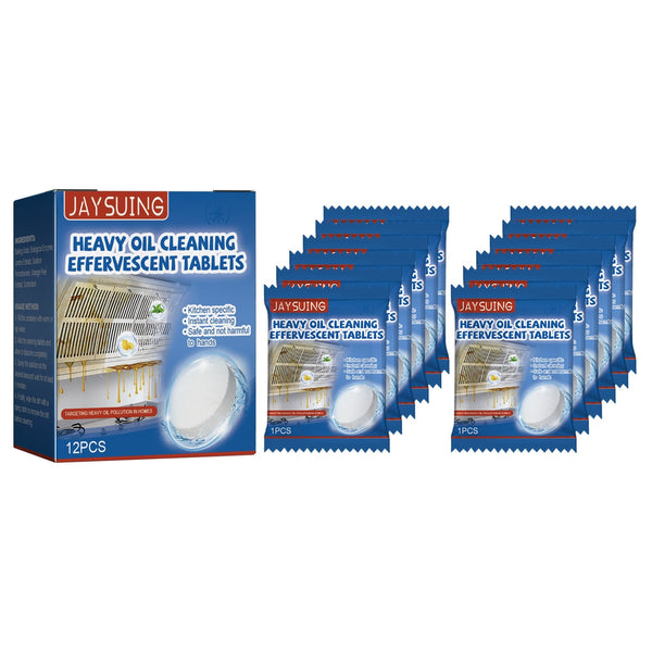 Kitchen Oil Stain Cleaning Tablets Heavy Dirt Effervescent Range Hood Cooktop Cleaning Products