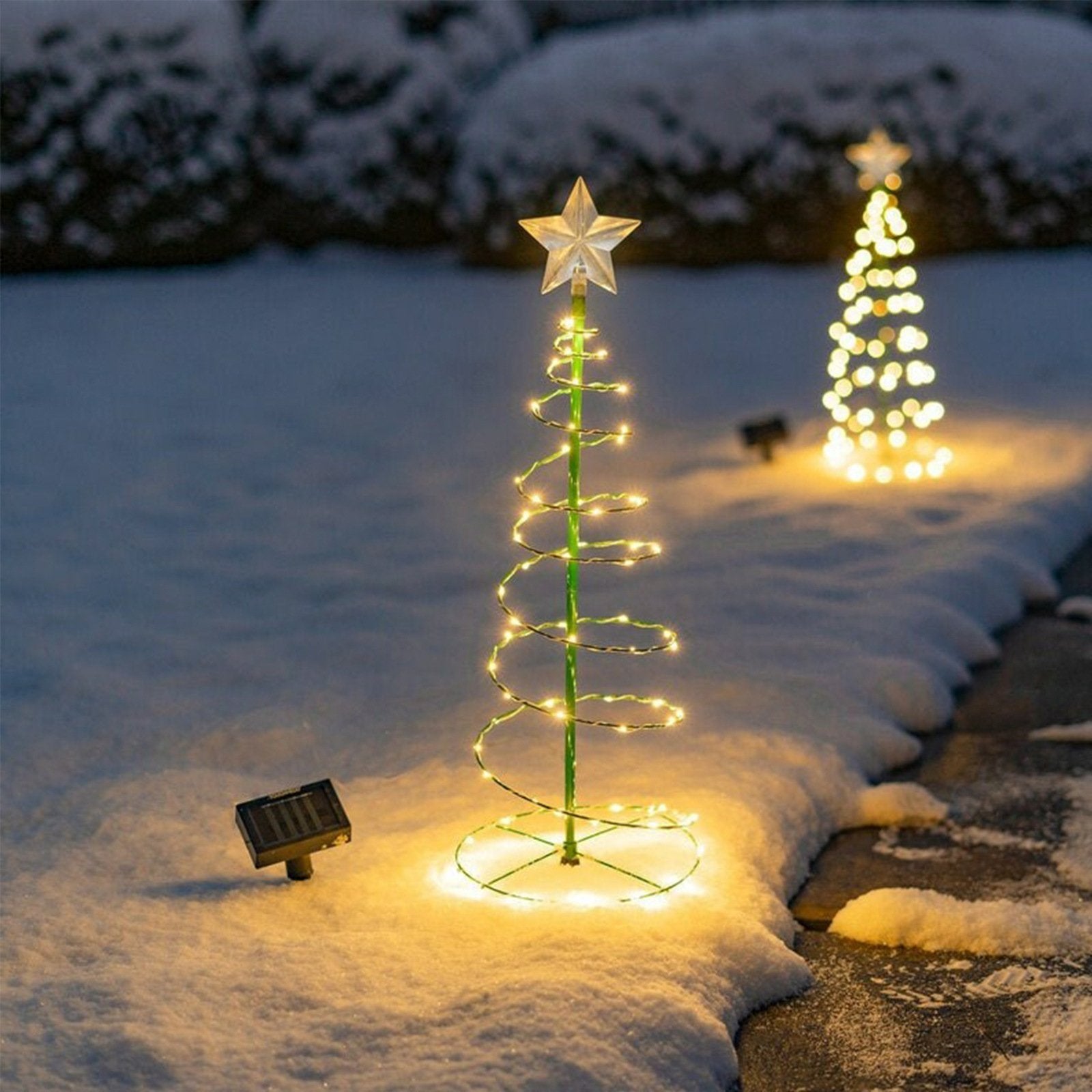 Outdoor Solar Garden Christmas Tree Light Decoration Seasonal Decorations