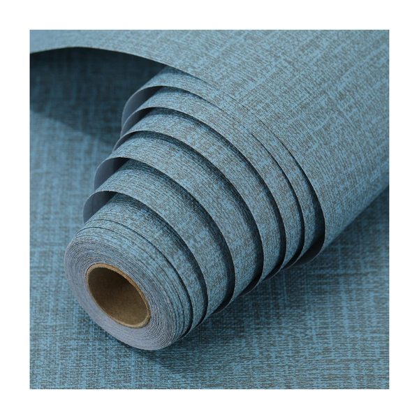 61Cm X 10M Green Wallpaper Decor Faux Grasscloth Paper Self Adhesive Removable Blue Wallpaper Rolls & Sheets