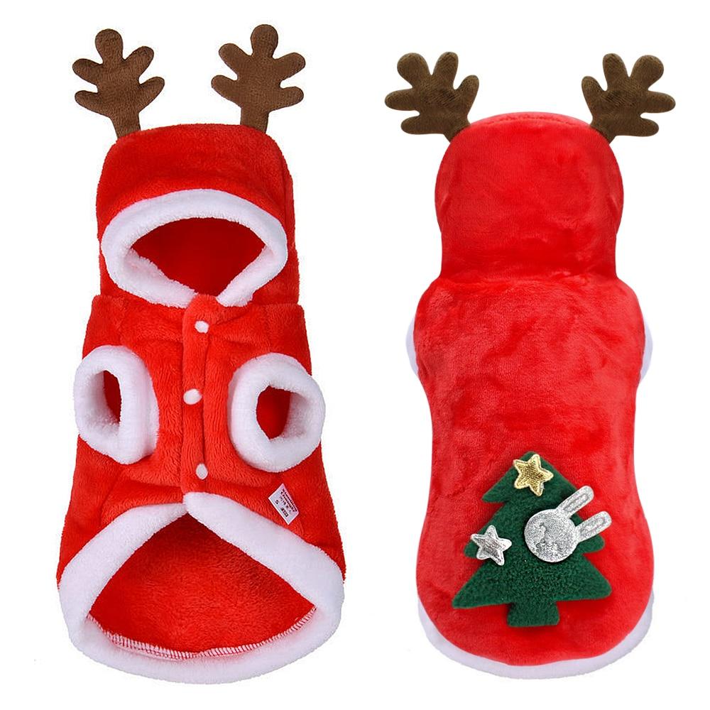 Christmas Dog Coat With Hood Dog Costumes