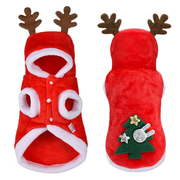 Christmas Dog Coat With Hood Dog Costumes
