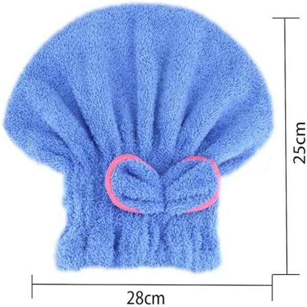 Hair Bonnets Red Microfibre Quick Drying Bath Towels For Womens Shower Hat Towels & Washcloths