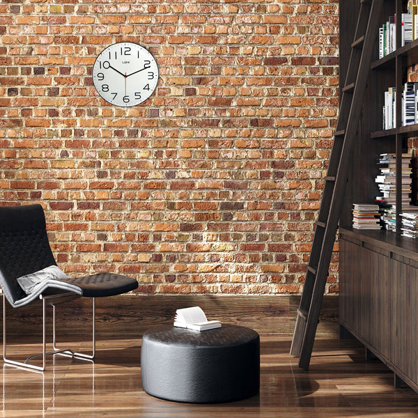 Leni Classic Wall Clock White 30 Centimetres With Silent Sweep Movement Wall Clocks