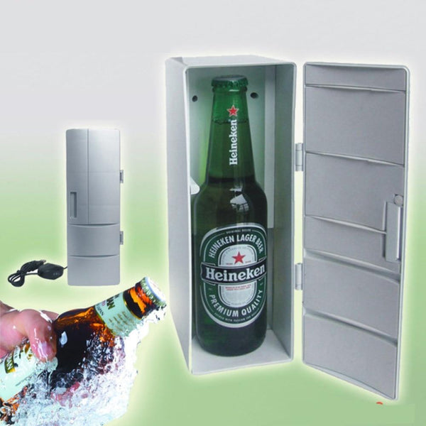 Portable Novelty Mini Fridge Usb Rechargeable Drinks Beer Cooler