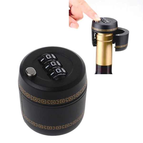 Wine Bottle Password Lock Drink Stopper Novelty Gift Bottle Stoppers