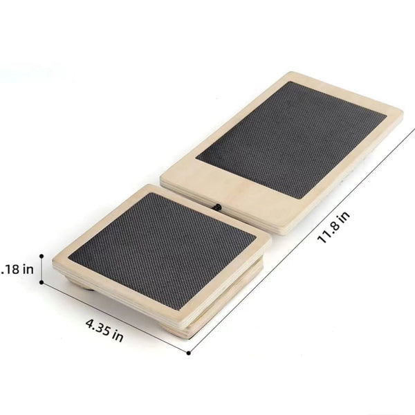 Solid Wood Incline Stretcher Wooden Posture Corrector Calf Foot Stretching Board Straight Leg Standing Ottomans Footstools & Poufs