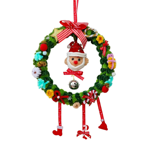 Saint Yuan New 27Cm Woven Christmas Wreath Decoration Diy Christmas Twist Stick Wreath For Window And Hotel Decor Seasonal Decorations