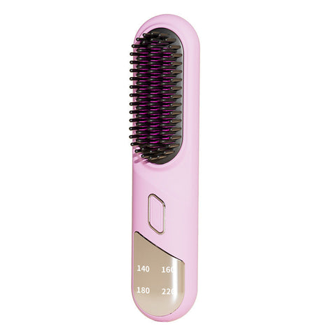 Wet Dry Cordless Hair Straightener Brush With Fast Heating For Fluffy Curly Straightening & Curling Irons
