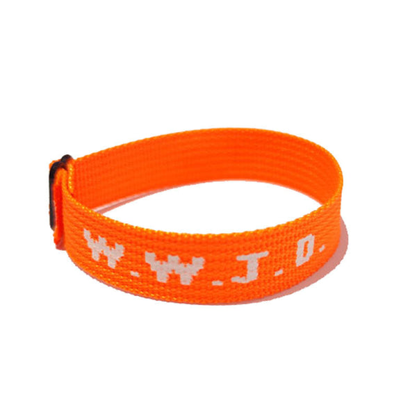 Alphabet Jacquard Printed Wrist Strap Bracelet Unisex Wwjd Adjustable Bracelets
