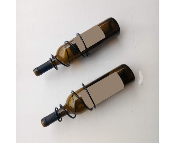 Wine Bottle Rack Rustproof Iron Wall Mounted Decor Art Barware Racks