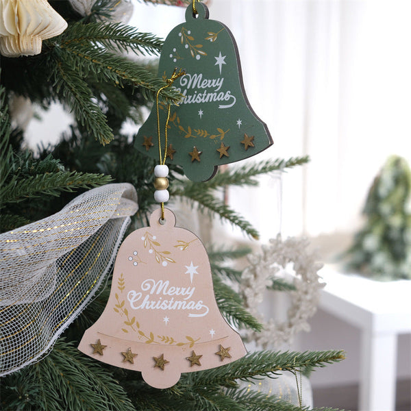Christmas Bell Ornament For Tree Hotel Diy Atmosphere Decoration Hanging Seasonal Decorations