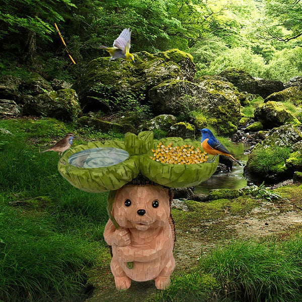 Bird Feeder Animal Design Attractive Pet Supplies Fox Hedgehog Shape Outdoor Bird Feeders