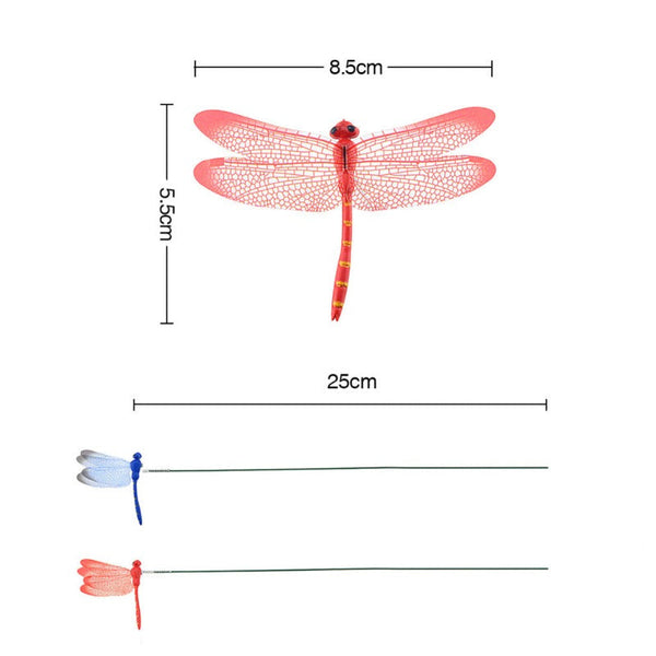 Ornaments & Statues 10 Artificial Simulation Dragonfly Stakes Outdoor Garden Yard Lawn Decoration