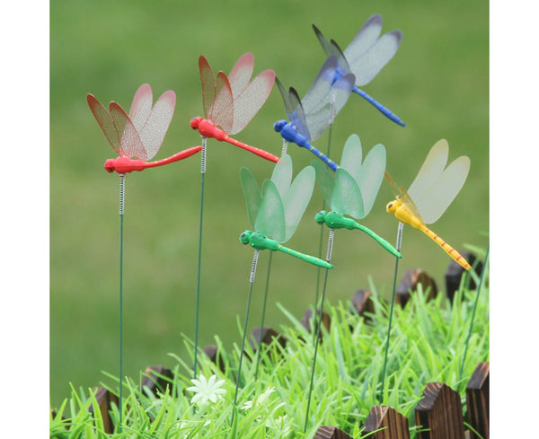 Ornaments & Statues 10 Artificial Simulation Dragonfly Stakes Outdoor Garden Yard Lawn Decoration
