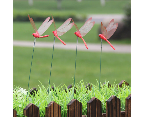 Ornaments & Statues 10 Artificial Simulation Dragonfly Stakes Outdoor Garden Yard Lawn Decoration