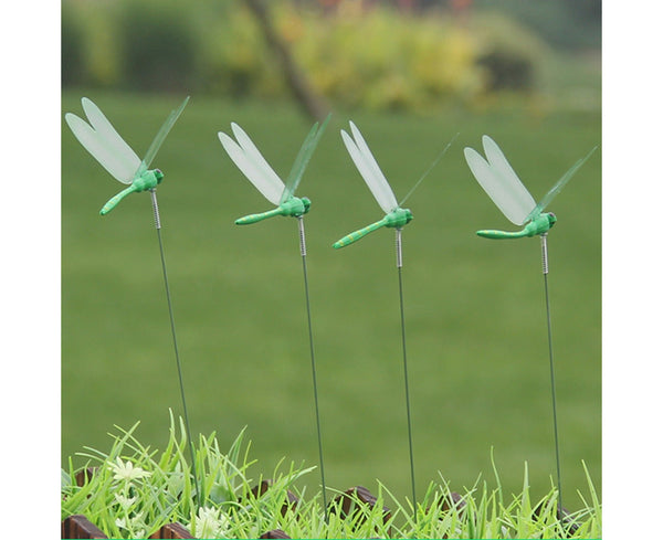 10 Artificial Simulation Dragonfly Stakes Outdoor Garden Yard Lawn Decoration Ornaments & Statues