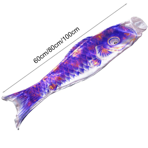 Carp Flag Ornamental Colourful Japanese Style Hanging Windsock Decoration Flags