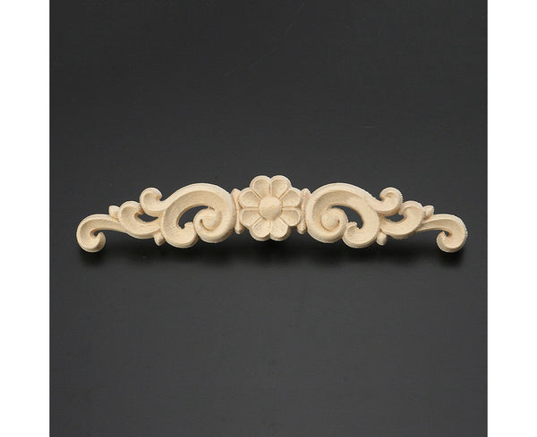 Wood Carved Corner Onlay Applique Style Door Furniture Cabinet Decor Accents & Trim