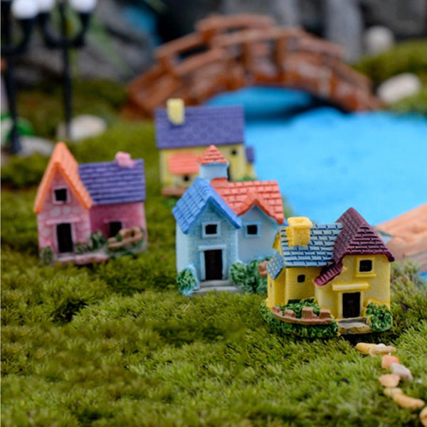 Fairy Miniatures Castles Terrarium Figurines House Villa Woodland Garden Decoration Sculptures & Figurines