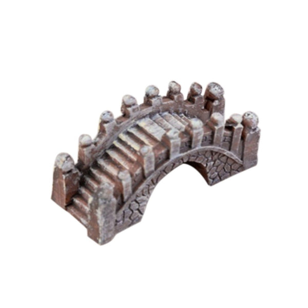 2Pcs Resin Bridge Miniature Landscape Ornament Garden Bonsai Dollhouse Decor Ornaments & Statues