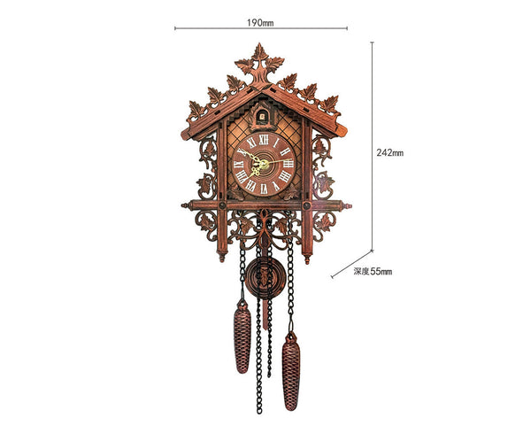 Tree House Hanging Cuckoo Wall Clock Bedroom Office Decor Wall Clocks
