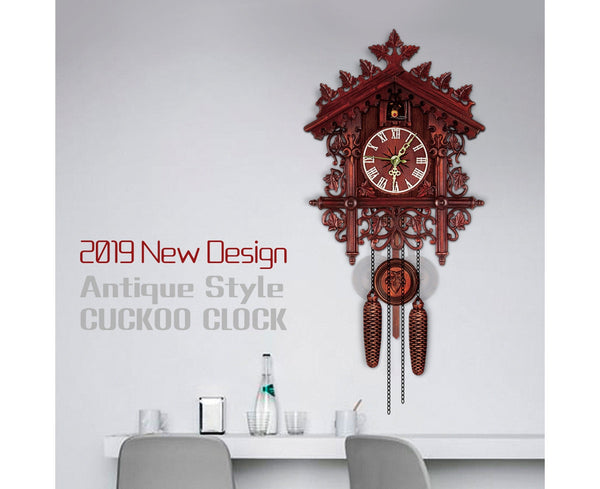 Tree House Hanging Cuckoo Wall Clock Bedroom Office Decor Wall Clocks