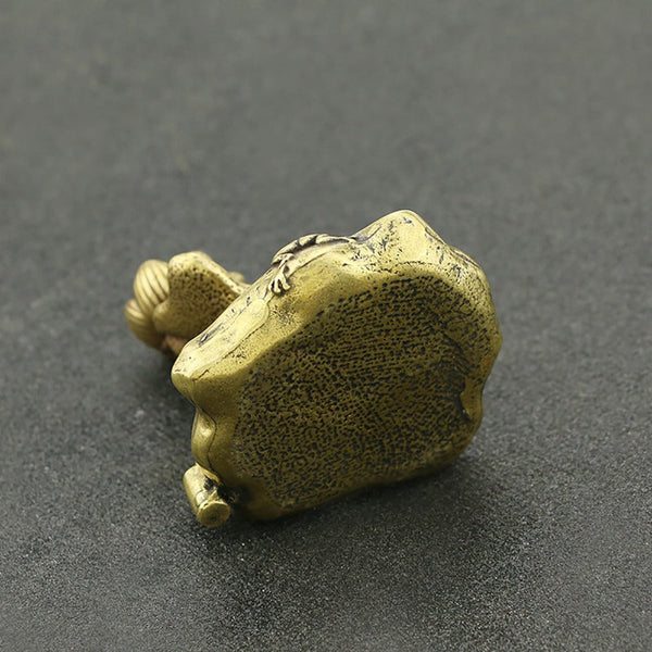 Aromatherapy Brass Lotus Shape Backflow Incense Burner Display Mold Micro Ornament Home Decor