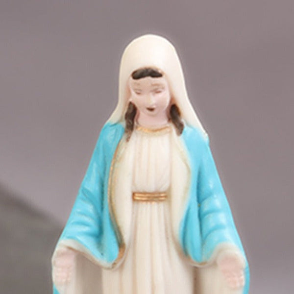Woman Statue Classic Virgin Mary Our Lady Of Grace Figure Ornaments Luminous Art